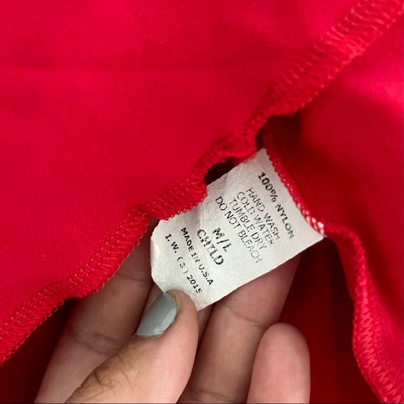 🦋5/$25 BUNDLE • Red Pull On Dance Ballet Skirt, M/L Child - Picture 6 of 6